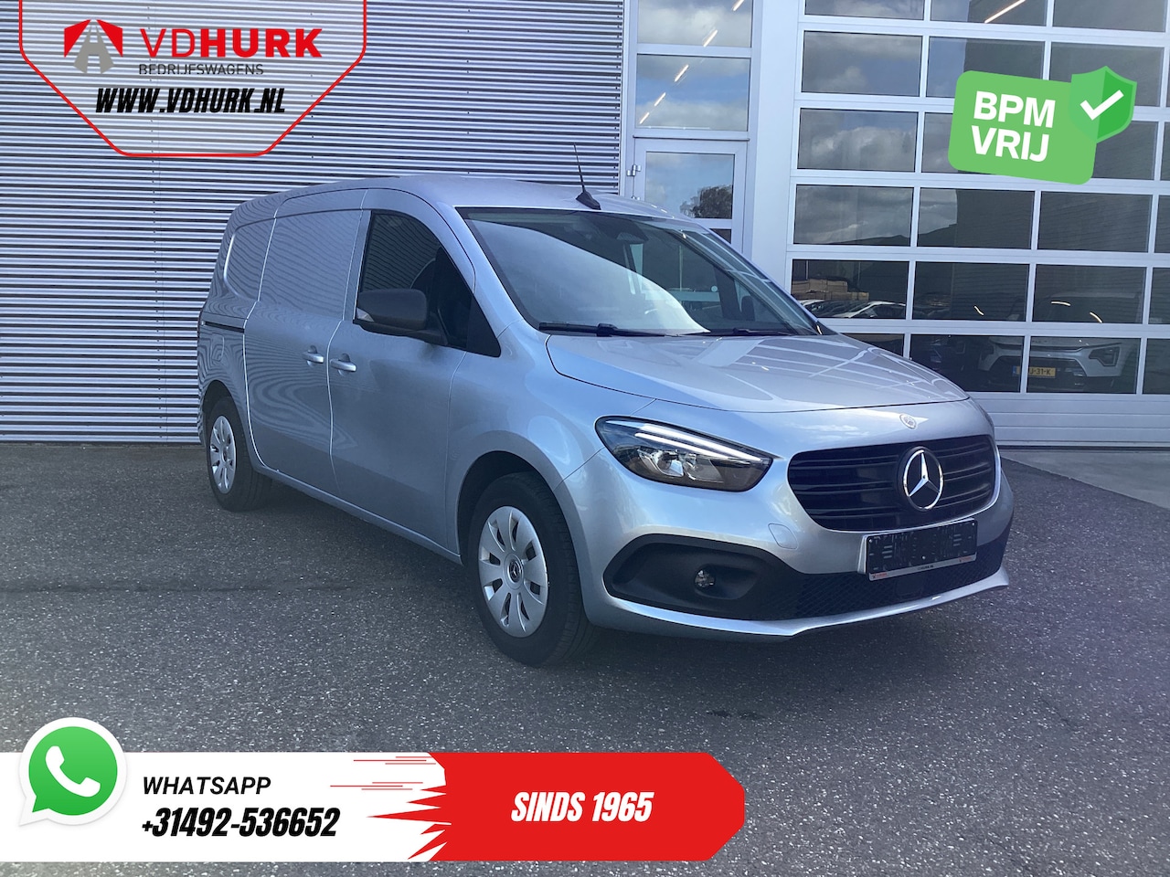 Mercedes-Benz eCitan - 112 Pro L2 51 kWh 280 km WLTP LED/ Snellader/ 3Pers./ Stuurverw./ Voorruitverw./ Carplay/ - AutoWereld.nl