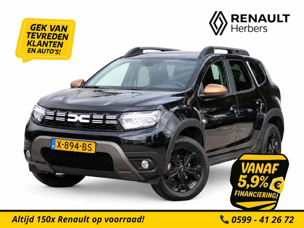 Dacia Duster - 1.3 TCe 130 Extreme 360 CAMERA / TREKHAAK / CRUISE / NAVI - AutoWereld.nl