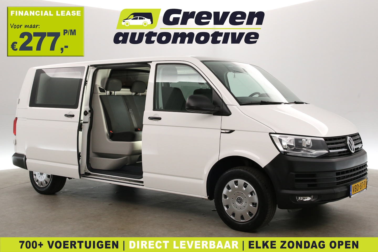 Volkswagen Transporter - 2.0 TDI L2H1 | Dubbele Cabine | Airco | Cruise | Parkeersens. | Trekhaak - AutoWereld.nl