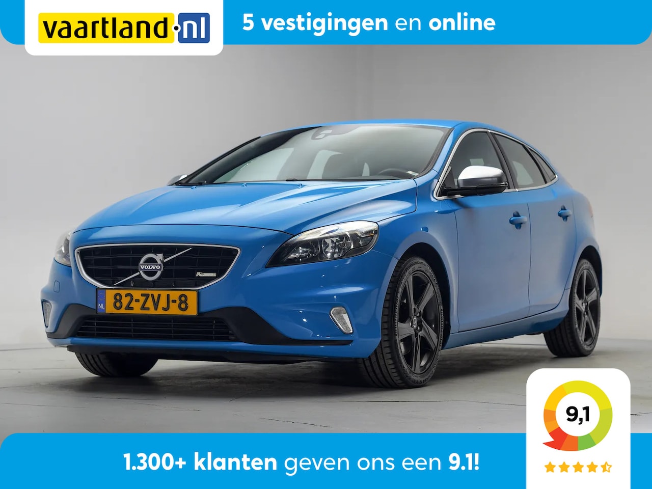 Volvo V40 - T3 R-Design [ Navi Half Leder Climate Camera Cruise ] - AutoWereld.nl