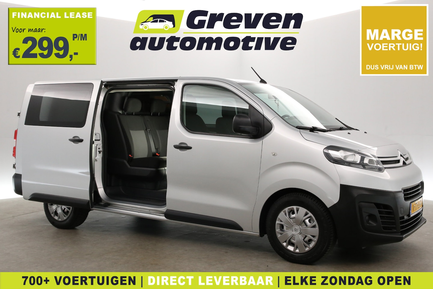 Citroën Jumpy - 2.0 BlueHDI L3H1 | Marge | Dubbele Cabine | Clima | Cruise | Carplay | Trekhaak | Parkeers - AutoWereld.nl