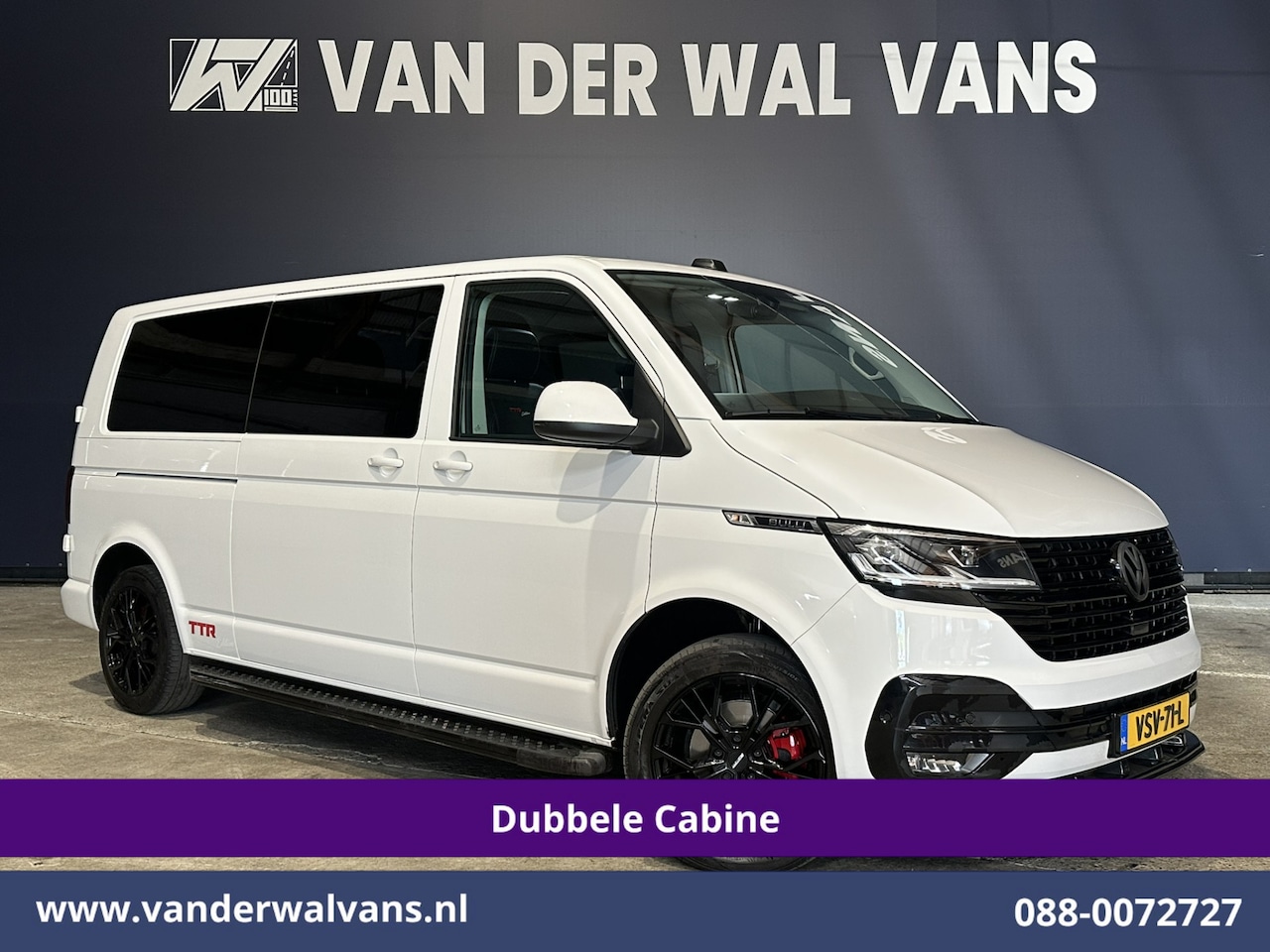 Volkswagen Transporter - 2.0 TDI 150pk Automaat L2H1 BULLI Dubbele Cabine Euro6 Airco | 5-Zits | Camera | Navigatie - AutoWereld.nl