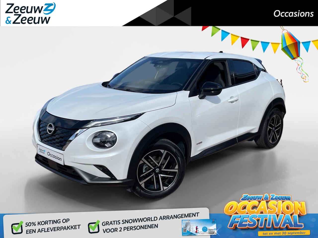 Nissan Juke - 1.6 Hybrid N-Connecta *Automaat*Navi+Camera*Winter Pack*Climate Control*LM Velgen*Carplay* - AutoWereld.nl