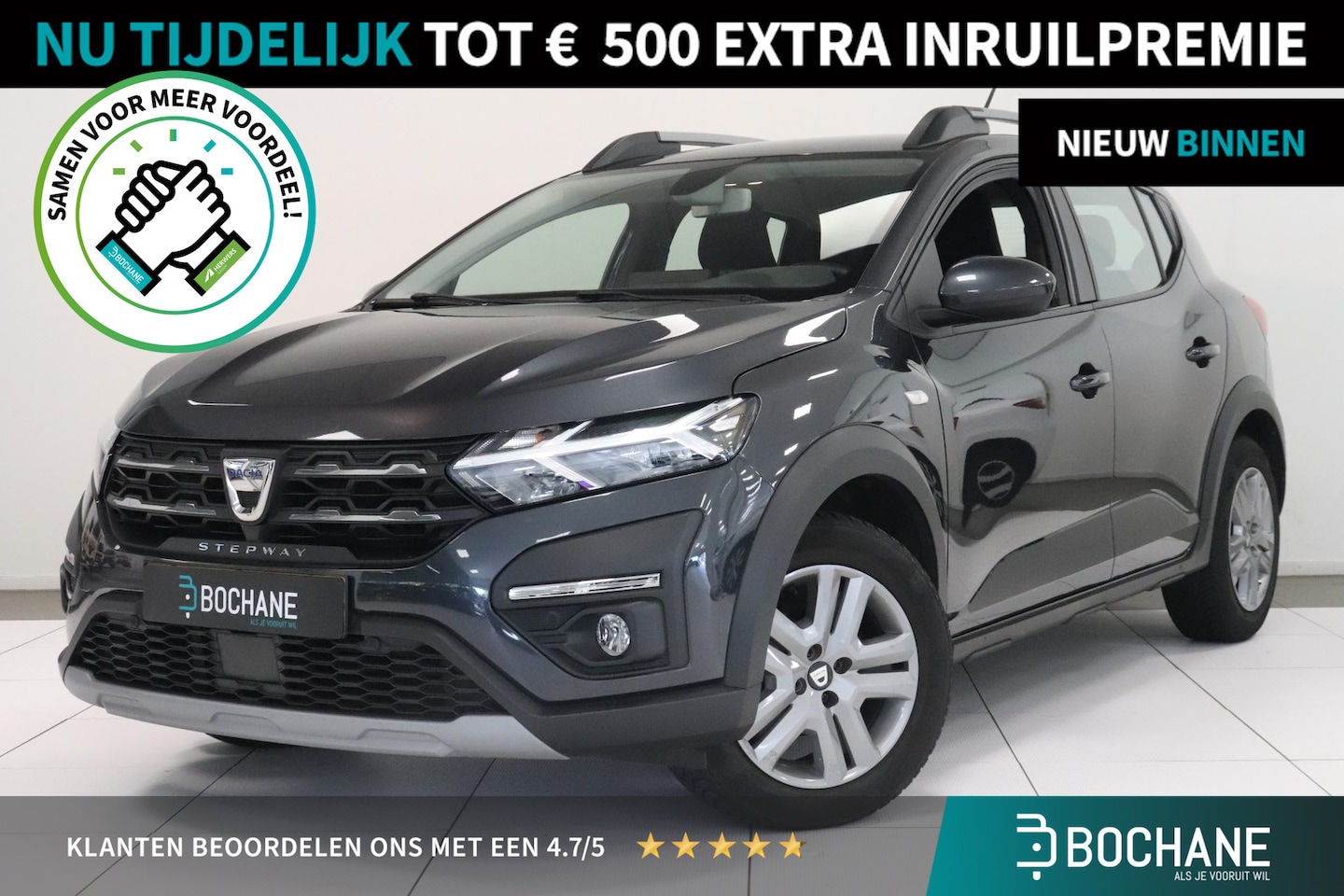 Dacia Sandero Stepway - 1.0 TCe 90 Comfort | Camera | Climate control | AppleCarplay AndroidAuto navigatie | Trekh - AutoWereld.nl