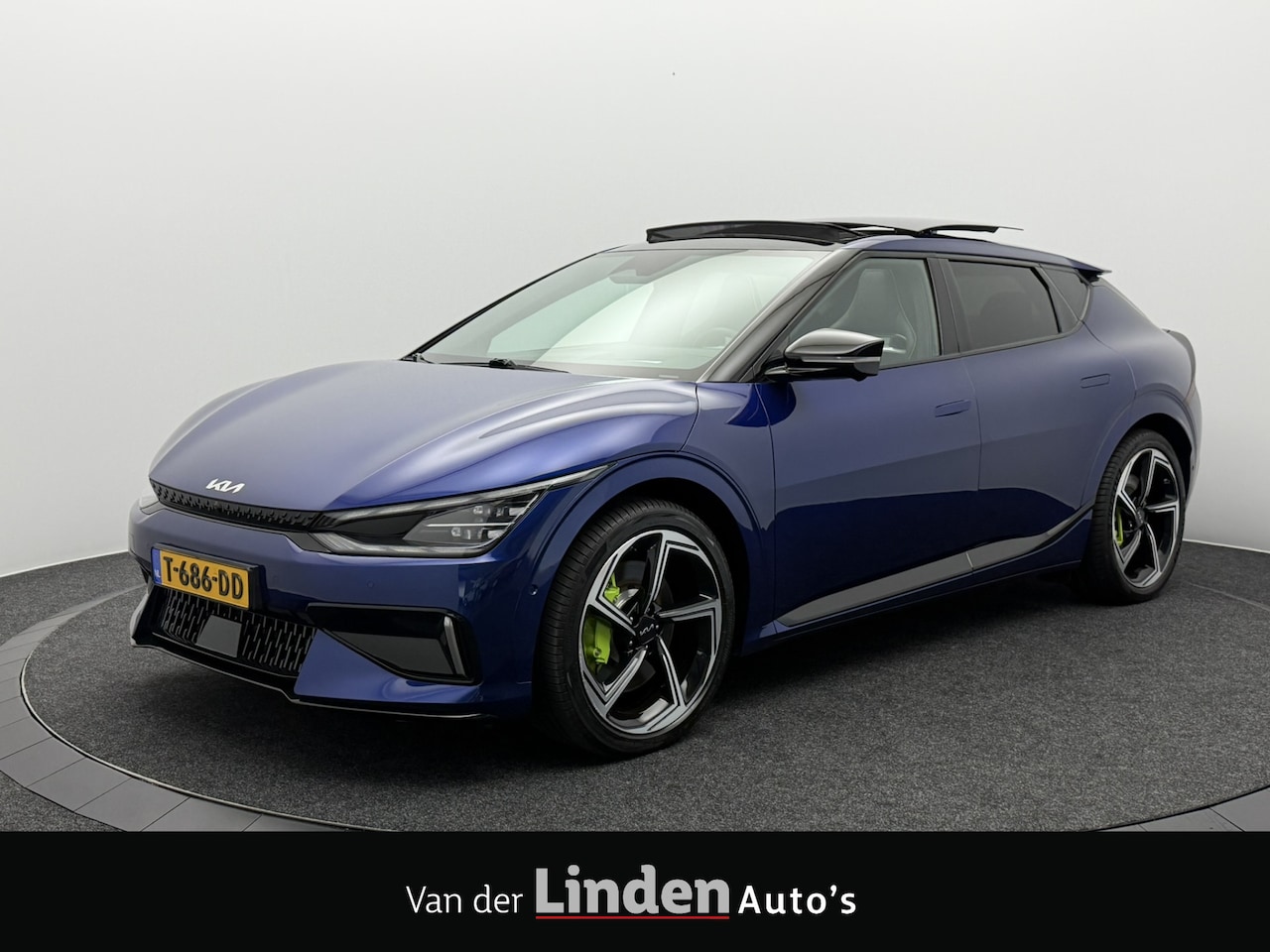Kia EV6 - GT AWD 77.4 kWh SOH 97,4% |430 KW| Warmtepomp | Panoramadak | Meridian Audio | Head-Up Dis - AutoWereld.nl