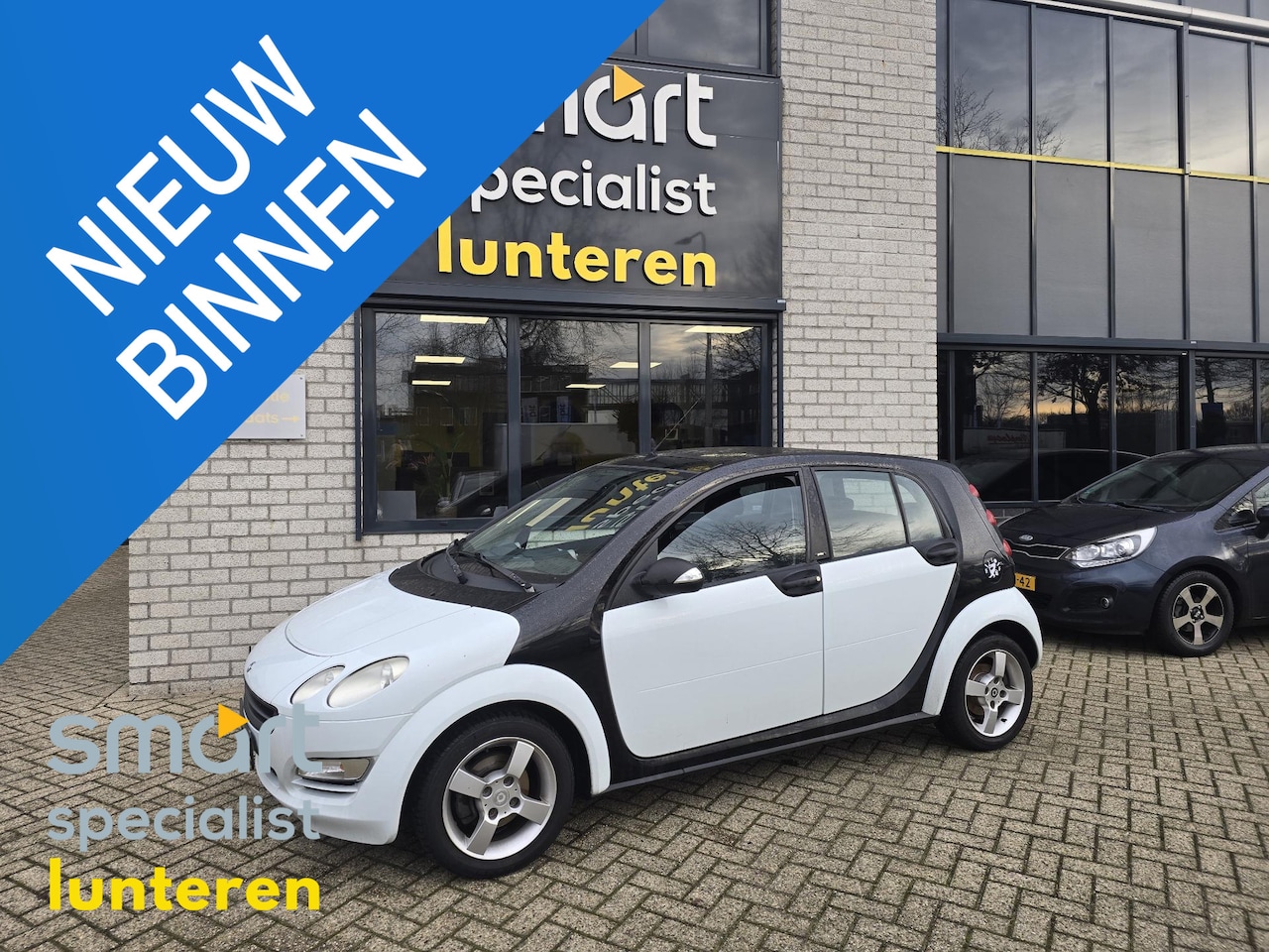 Smart Forfour - 1.1 blackbasic schuifdak, airco. - AutoWereld.nl
