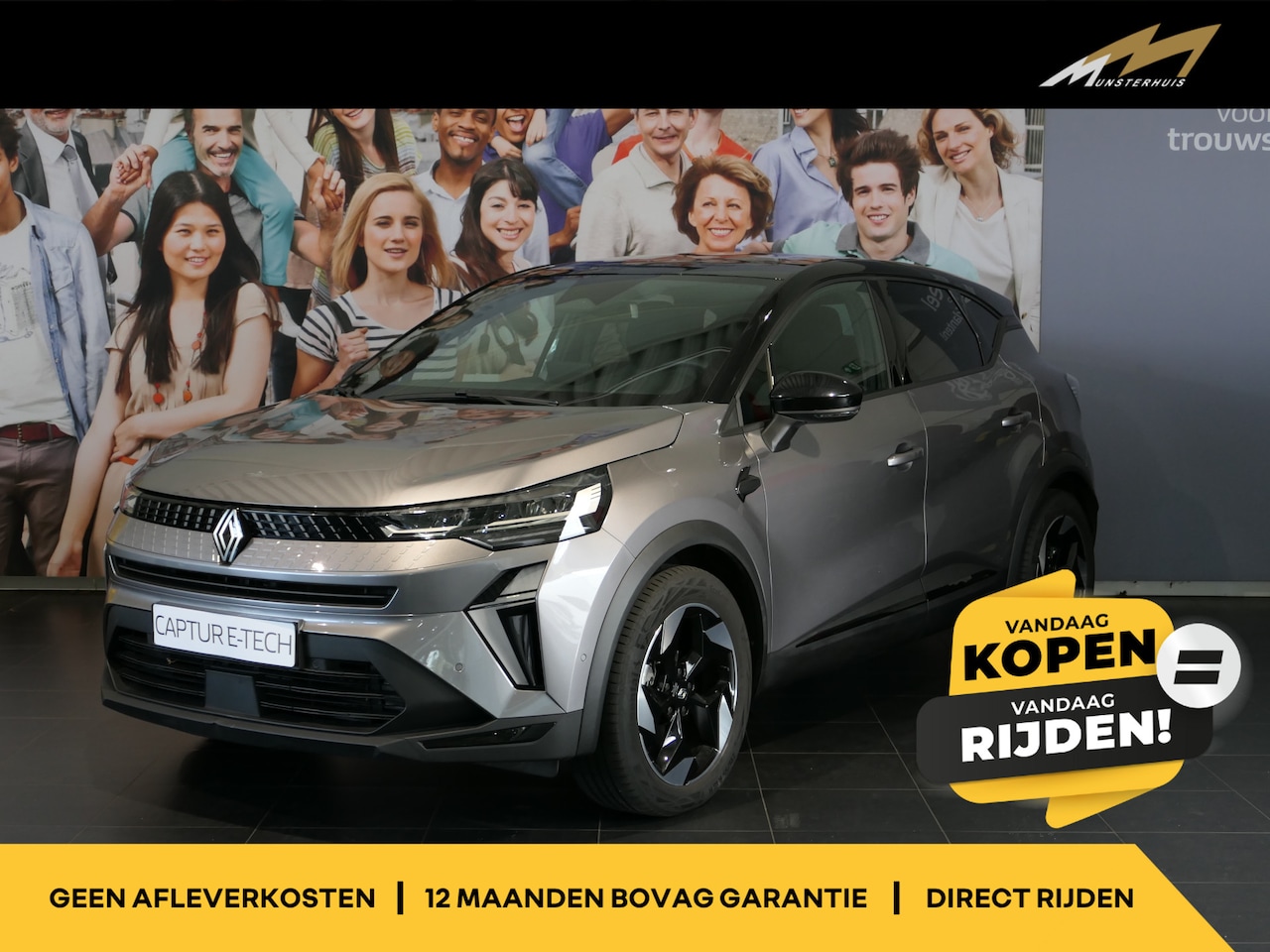 Renault Captur - 1.8 E-Tech full hybrid 160 techno Camera, Adaptive Cruise, Clima, Google Navi - AutoWereld.nl