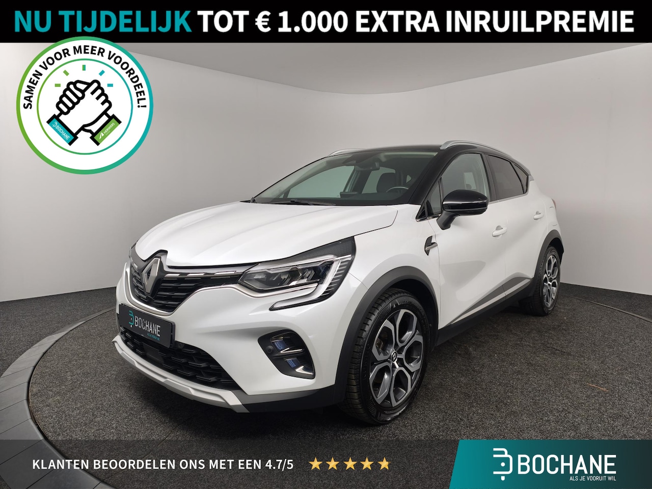 Renault Captur - 1.6 E-Tech Plug-in Hybrid 160 Intens | Achteruitrijcamera | Stoelverwarming | Navigatie | - AutoWereld.nl