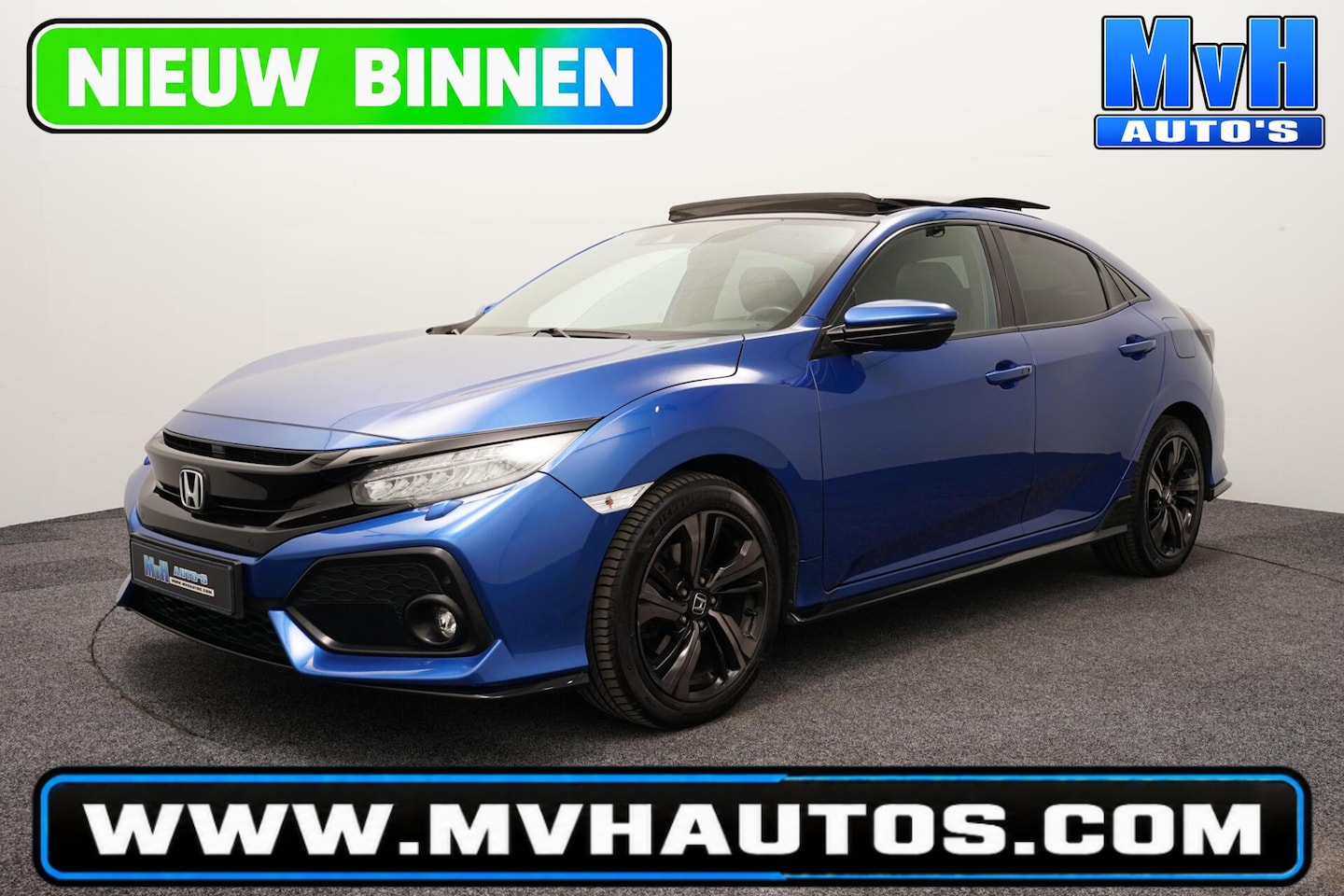 Honda Civic - 1.5 i-VTEC Sport Plus|SCHUIFDAK|ACC|CAMERA|NAP - AutoWereld.nl