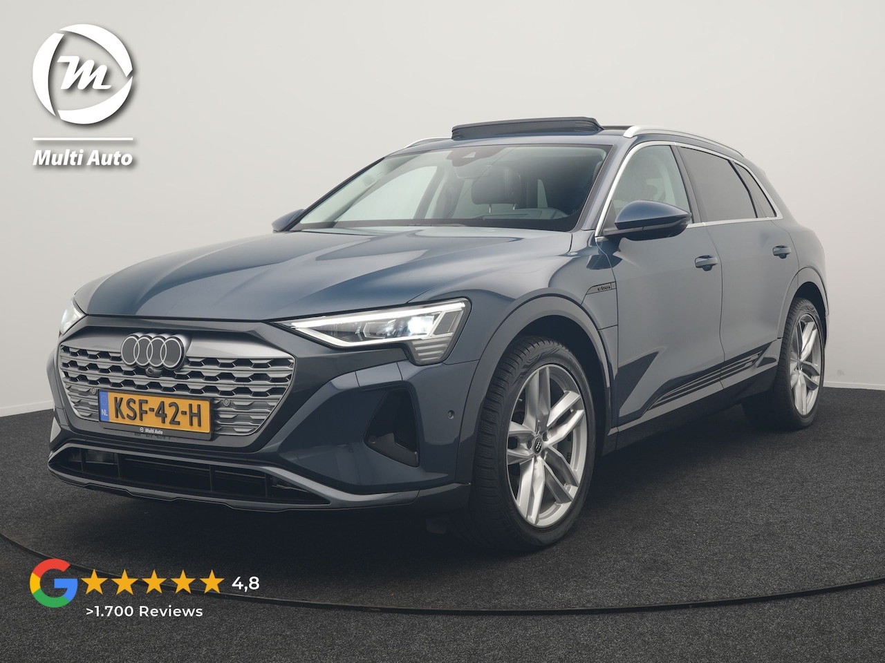 Audi Q8 e-tron - 55 quattro Advanced Edition 115 kWh 408pk Dealer O.H | Panodak | Head Up | 360 Camera | Ba - AutoWereld.nl