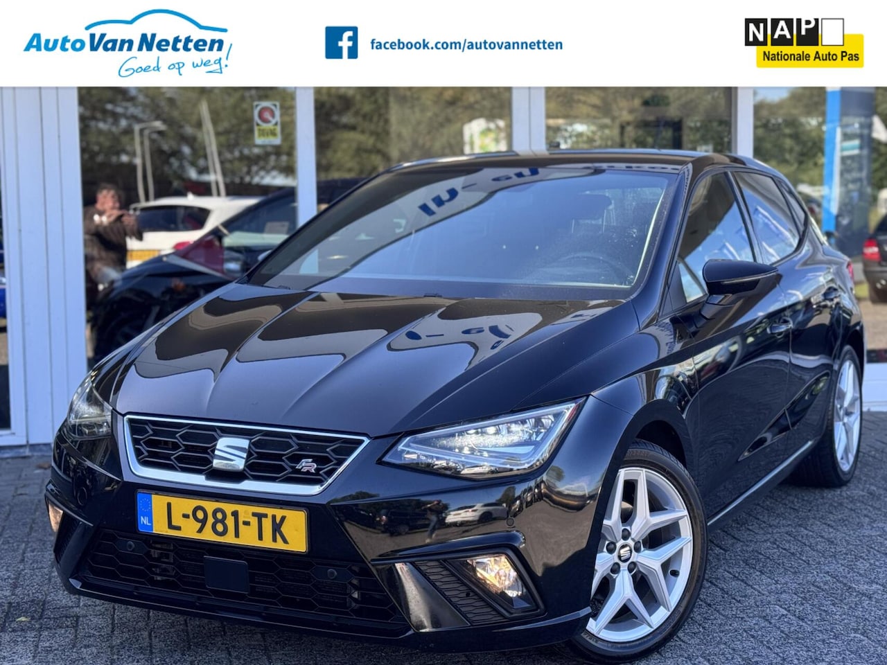 SEAT Ibiza - 1.0 TSI 110pk 6bak, FR Business Intense Plus,Led,Gr.Navi,Clima,Cruise,Stoelverw., - AutoWereld.nl
