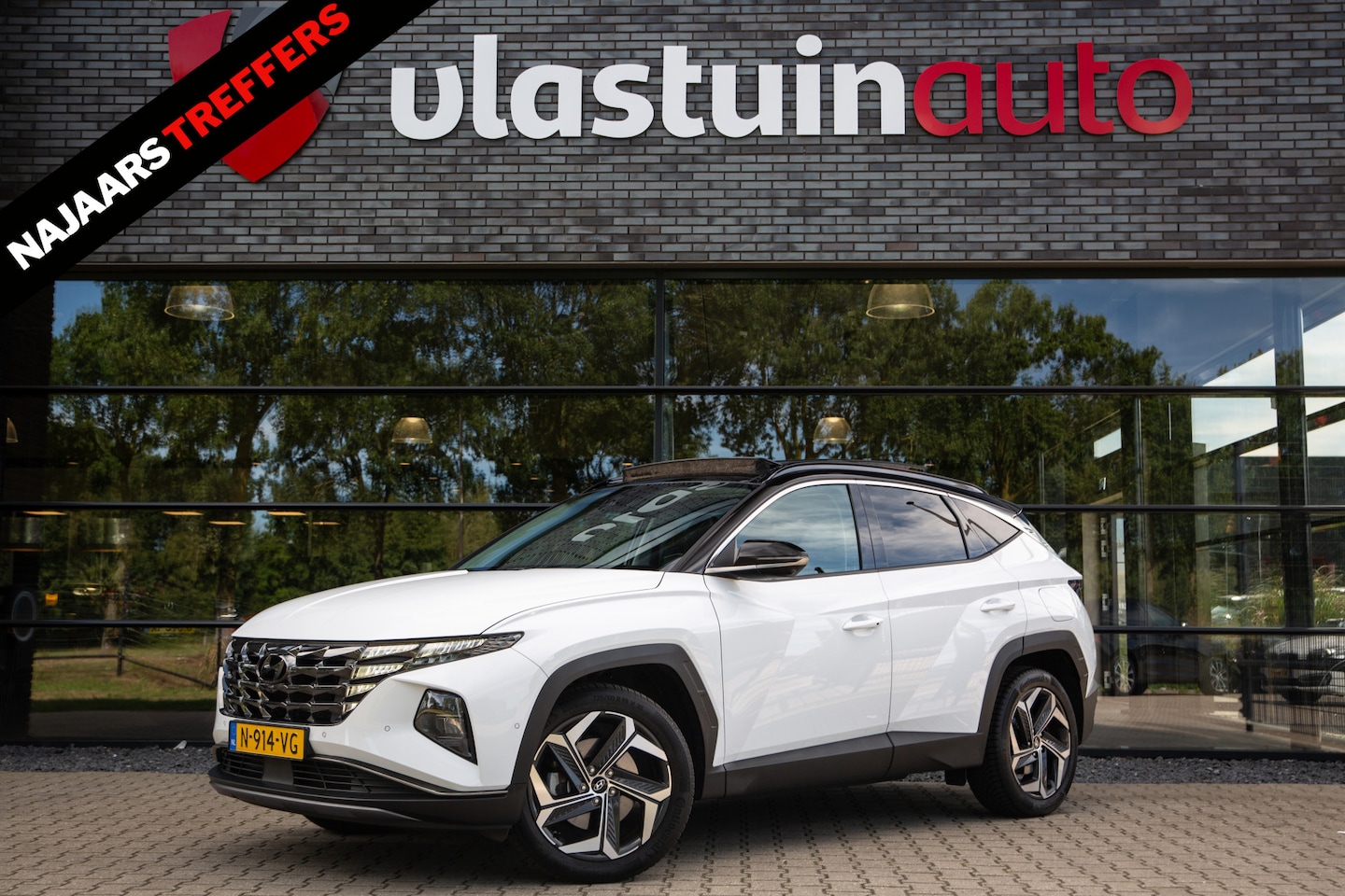 Hyundai Tucson - 1.6 T-GDI HEV Premium Sky 1.6 T-GDI HEV Premium Sky , Pano, Adap. cruise, Leder, Memory - AutoWereld.nl