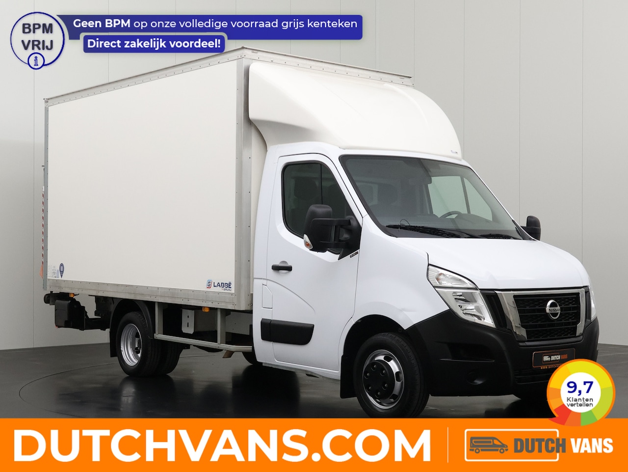 Nissan Interstar - 2.3DCI 165PK Dubbellucht Bakwagen+Laadklep | Dakspoiler | Airco | Cruise | 3-Zits - AutoWereld.nl