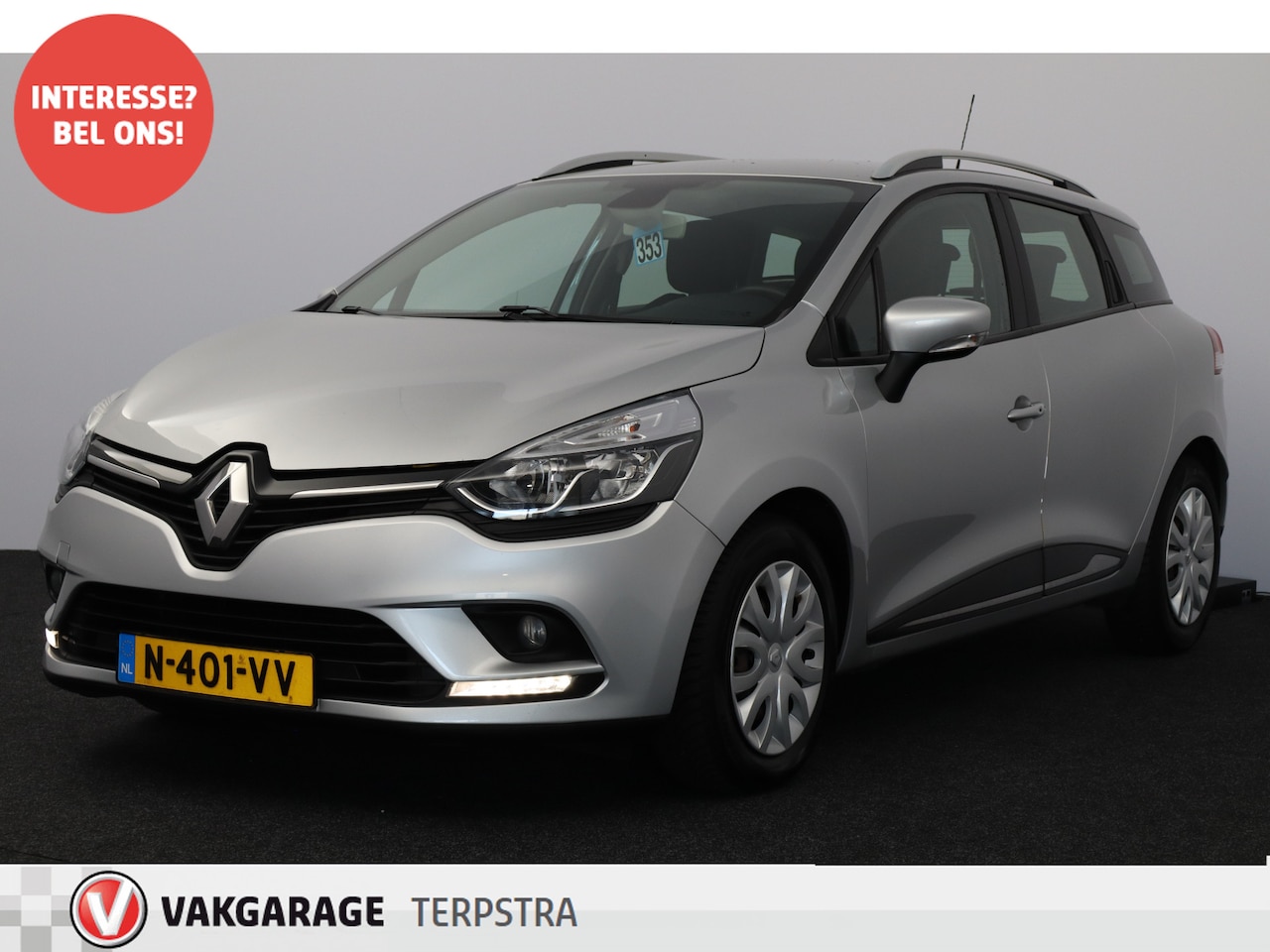 Renault Clio Estate - 0.9 TCe Zen/ LED Dagrijverl/ Keyless/ Clima/ Navi/ Cruise/ Bluetooth/ Multi.LEDER.Stuur/ E - AutoWereld.nl