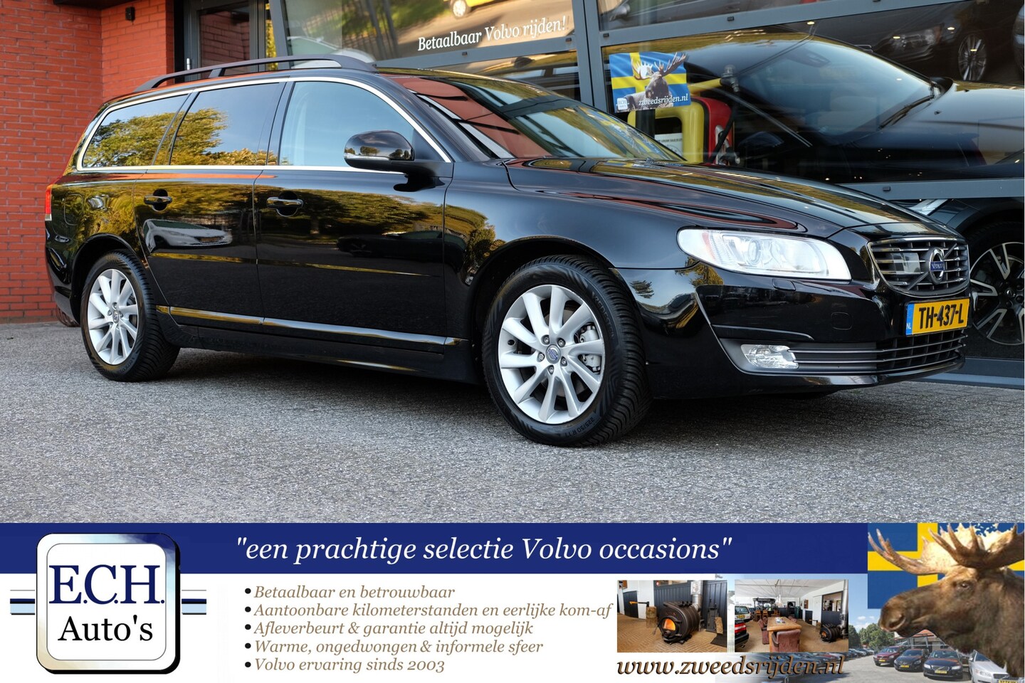 Volvo V70 - 2.0 T4 190 pk Aut. Adaptieve CC, Trekhaak, Stoelverwarming - AutoWereld.nl