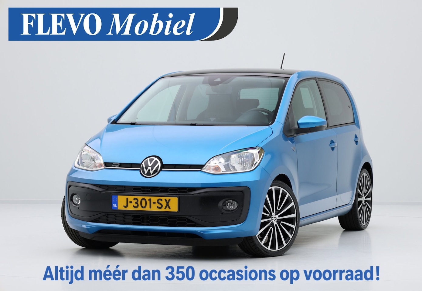 Volkswagen Up! - 1.0 R-Line 5-drs Airco|17" LMV|Zwart dak|PDC - AutoWereld.nl