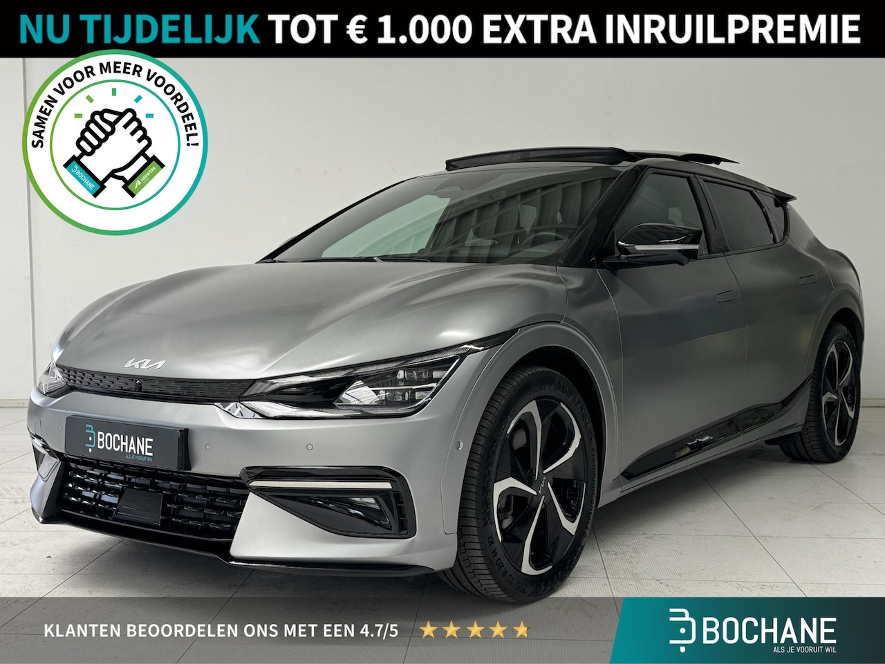 Kia EV6 - GT-Line AWD 77.4 kWh | SOH 97,8% | Navigatie | Panoramadak | Meridian Audio | 360° Camera - AutoWereld.nl