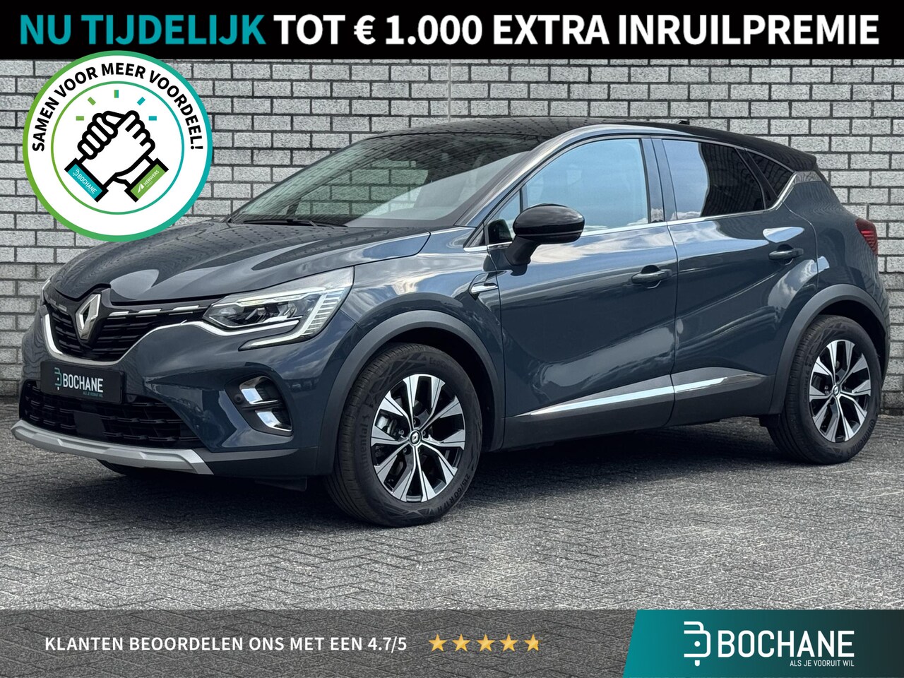 Renault Captur - 1.6 E-Tech full hybrid 145 Techno | Achteruitrijcamera | Navigatie | Climate Control | App - AutoWereld.nl