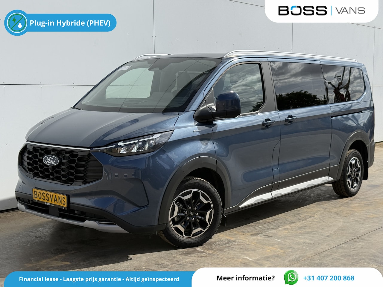 Ford Tourneo Custom - 233PK PHEV Prijs Incl. BPM Excl. BTW Automaat 8-Personen Automaat LED B&O Lichtmetalen Vel - AutoWereld.nl