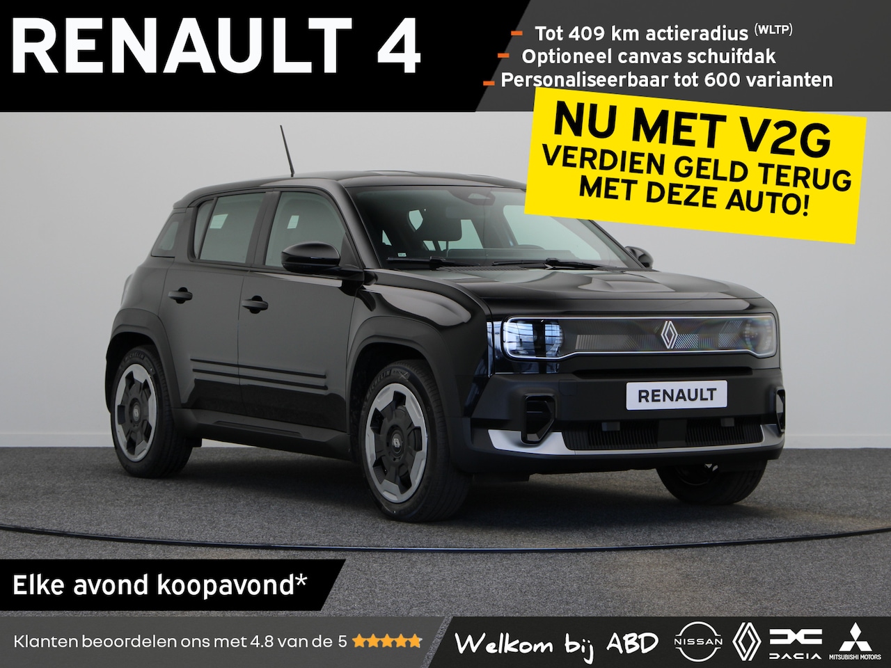 Renault 4 - Evolution Urban range | Achteruitrijcamera | Cruise control met snelheidsbegrenzer | Elekt - AutoWereld.nl