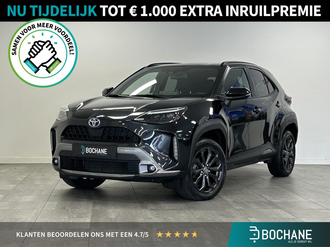 Toyota Yaris Cross - 1.5 Hybrid Explore NAVI | TREKHAAK | ADAPTIVE CRUISE CONTROL | STOELVERWARMING | FULL BLAC - AutoWereld.nl