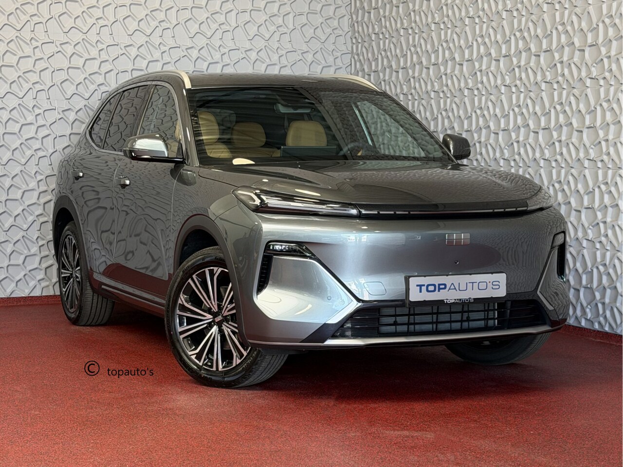 Geely Starray EM-i - MAX+ PHEV LONG RANGE 09/2026 BRUIN LEER | 29,8 kWh ACCU | 136 KM WLTP | PANORAMADAK | STOE - AutoWereld.nl