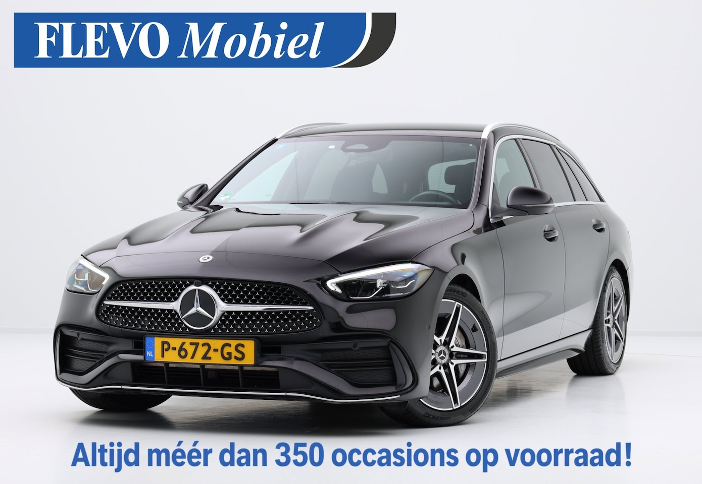 Mercedes-Benz C-klasse Estate - 180 AMG Line Aut. Navi|Leder-Alcantara|Cam|LMV|Enz! - AutoWereld.nl