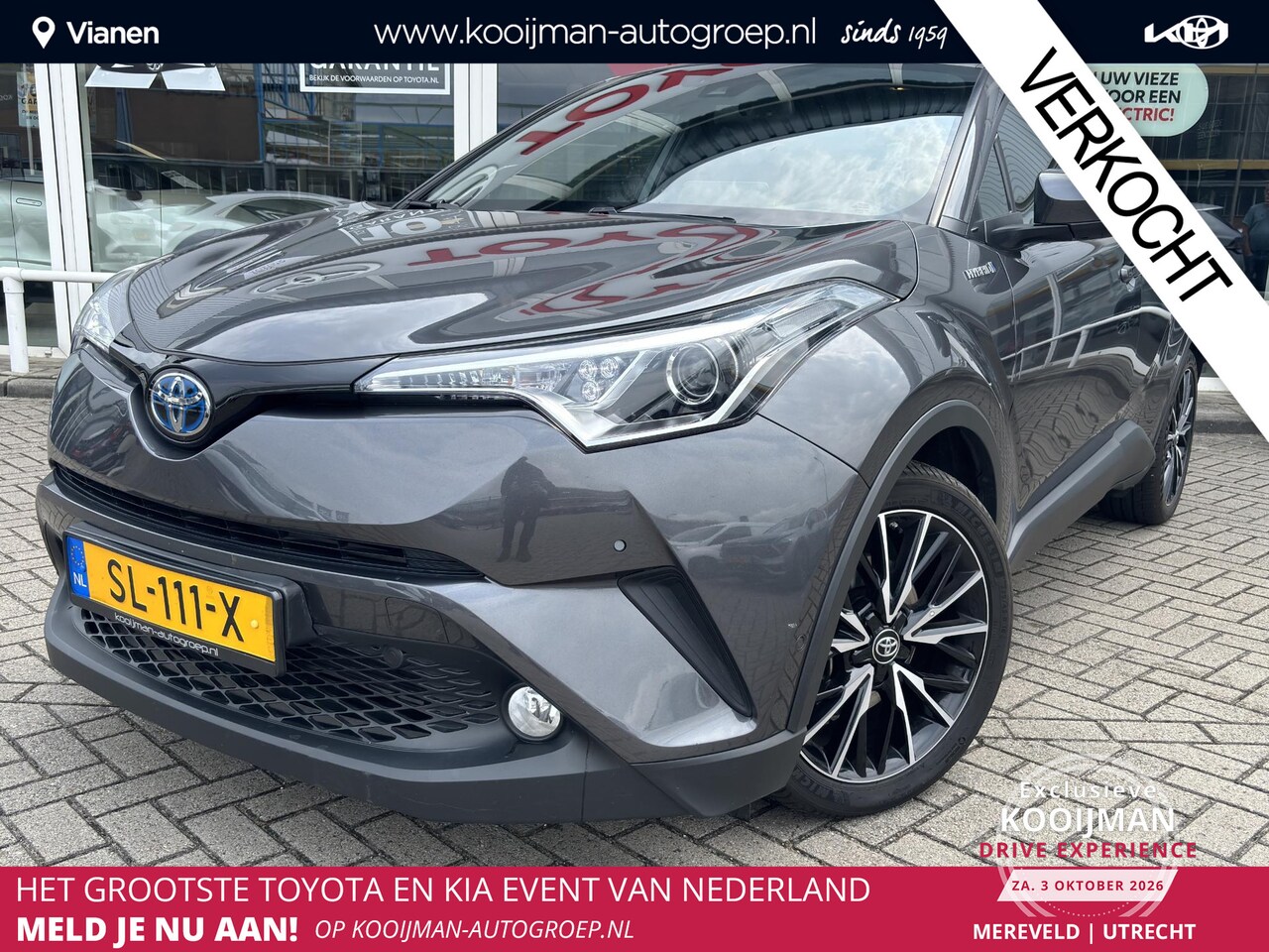 Toyota C-HR - 1.8 Hybrid Executive AFNEEMBARE TREKHAAK, SLECHTS 67.529KM, ZEER NETTE AUTO!!! - AutoWereld.nl