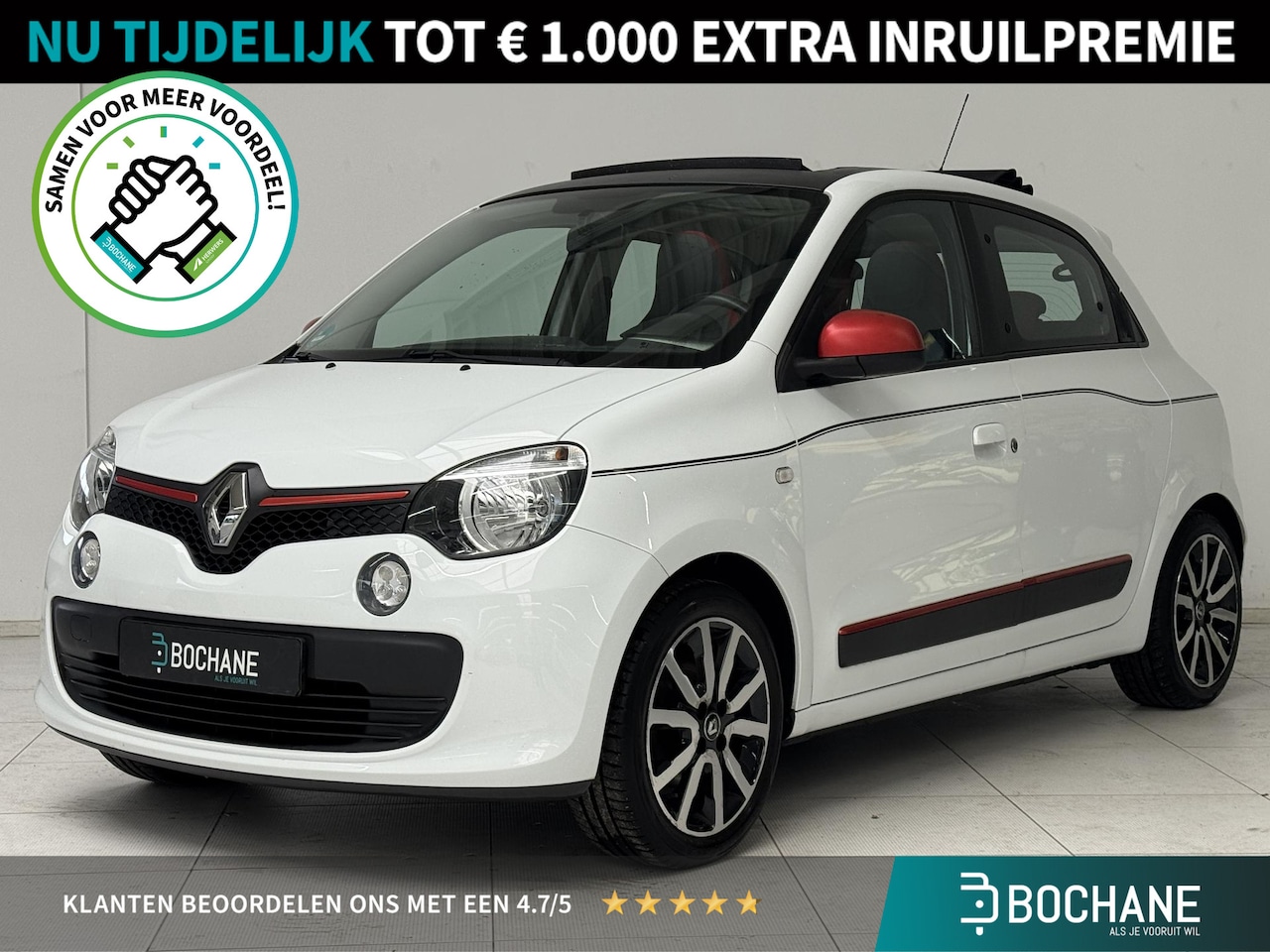Renault Twingo - 1.0 SCe Dynamique | Elektrisch Vouwdak | Parkeersensoren | Airco | Bluetooth | - AutoWereld.nl