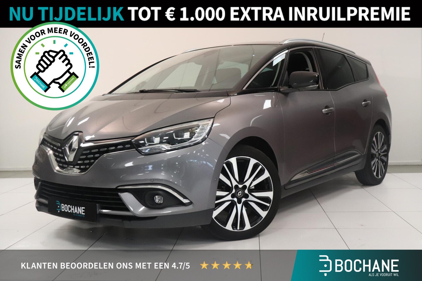 Renault Grand Scénic - 1.3 TCe Initiale Paris 7p. | Camera | Lederen bekleding | Stoelverwarming | Head up displa - AutoWereld.nl