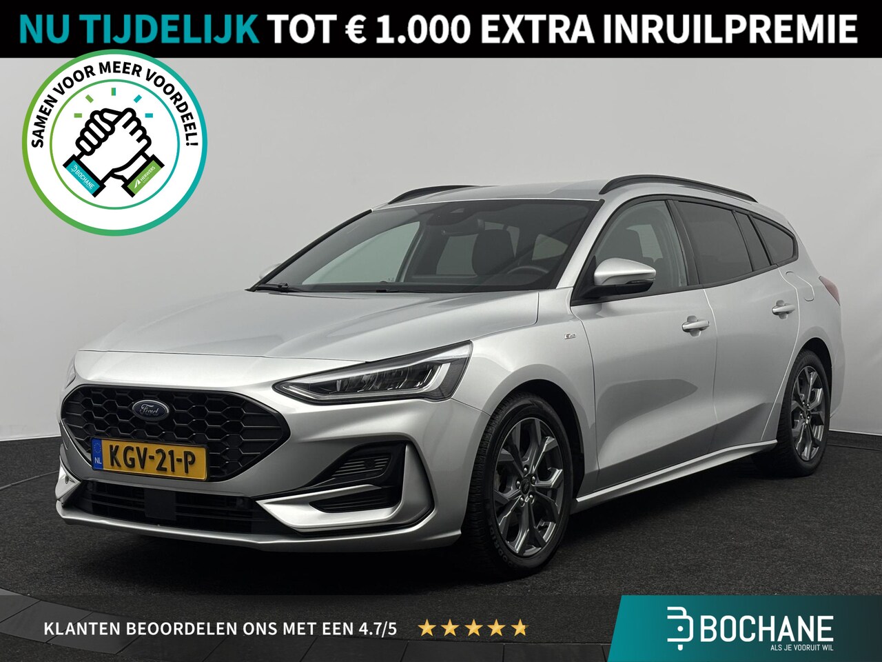 Ford Focus Wagon - 1.0 125pk EcoBoost Hybrid ST Line | Winter Pack | Carplay/Android Auto | - AutoWereld.nl