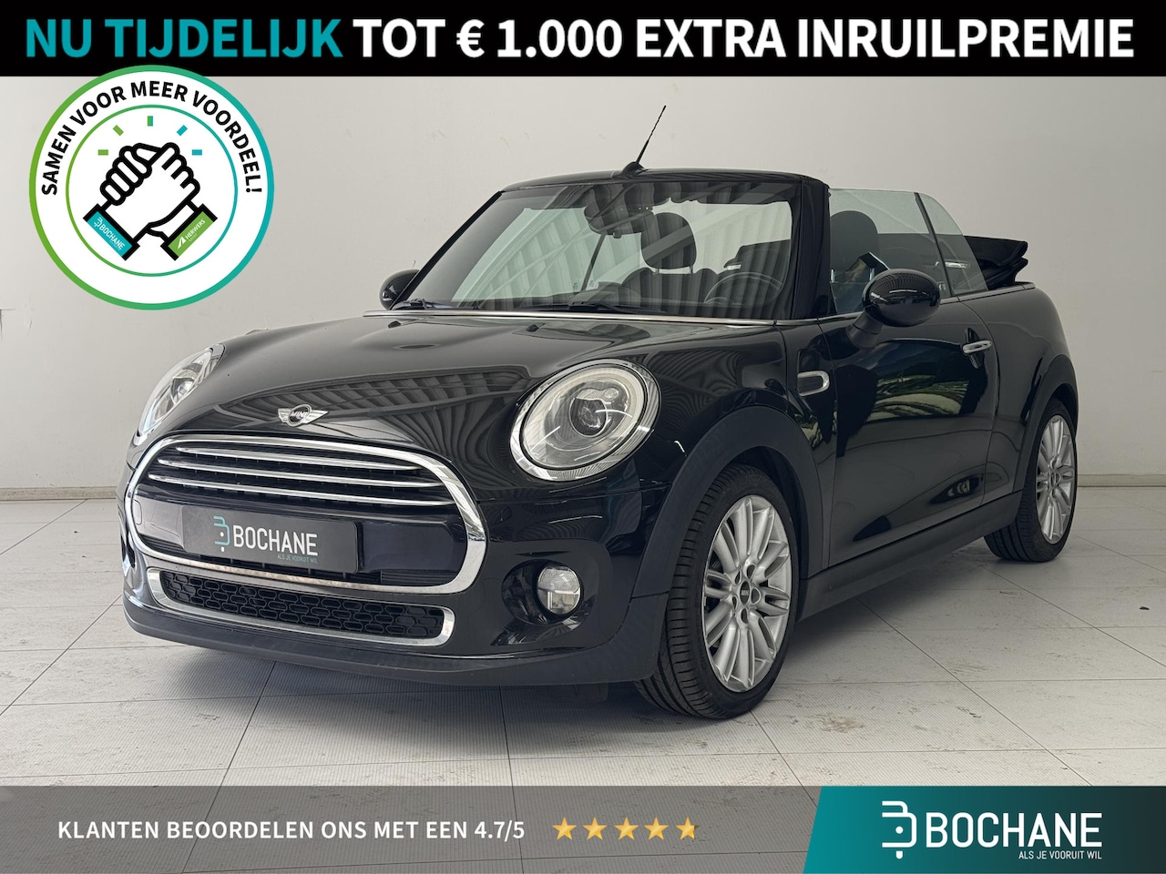 MINI Cabrio - 1.5 Cooper Chili Serious Business | Navigatie | Parkeersensoren | Stoelverwarming | Cruise - AutoWereld.nl