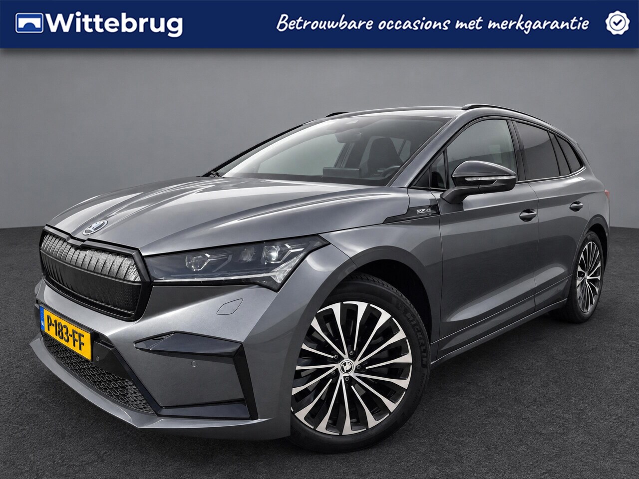 Skoda Enyaq iV - 80 Sportline / Navigatie / Camera / Parkeersensoren V+A / Dodehoek herkenning / Stoel+stuu - AutoWereld.nl