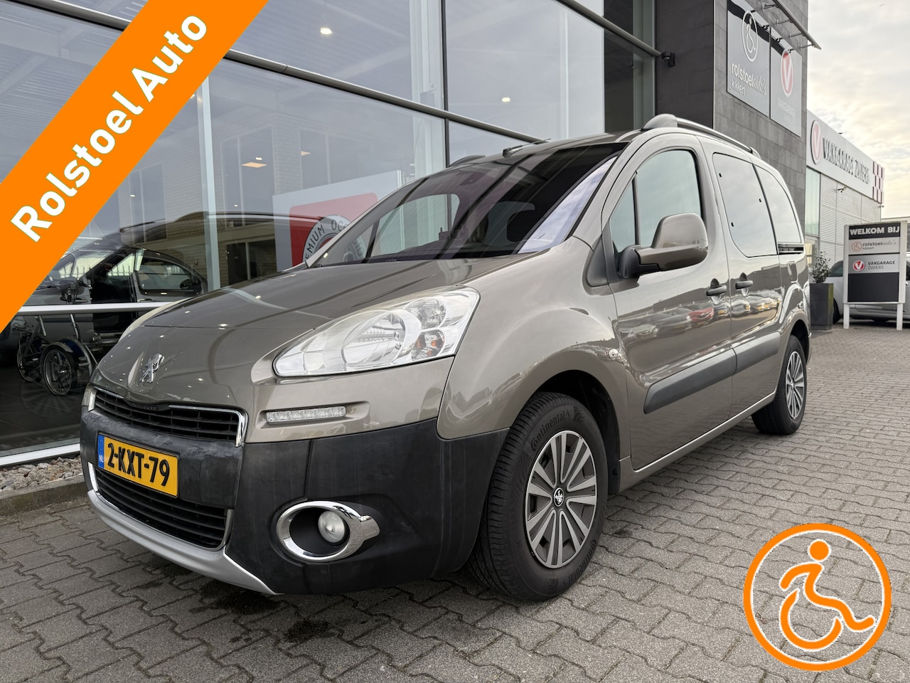 Peugeot Partner Tepee - 3+1 of 5+0 Rolstoelauto 1.6 VTi Active (Zeer nette 3+1 Rolstoelauto met knielsysteem!) - AutoWereld.nl