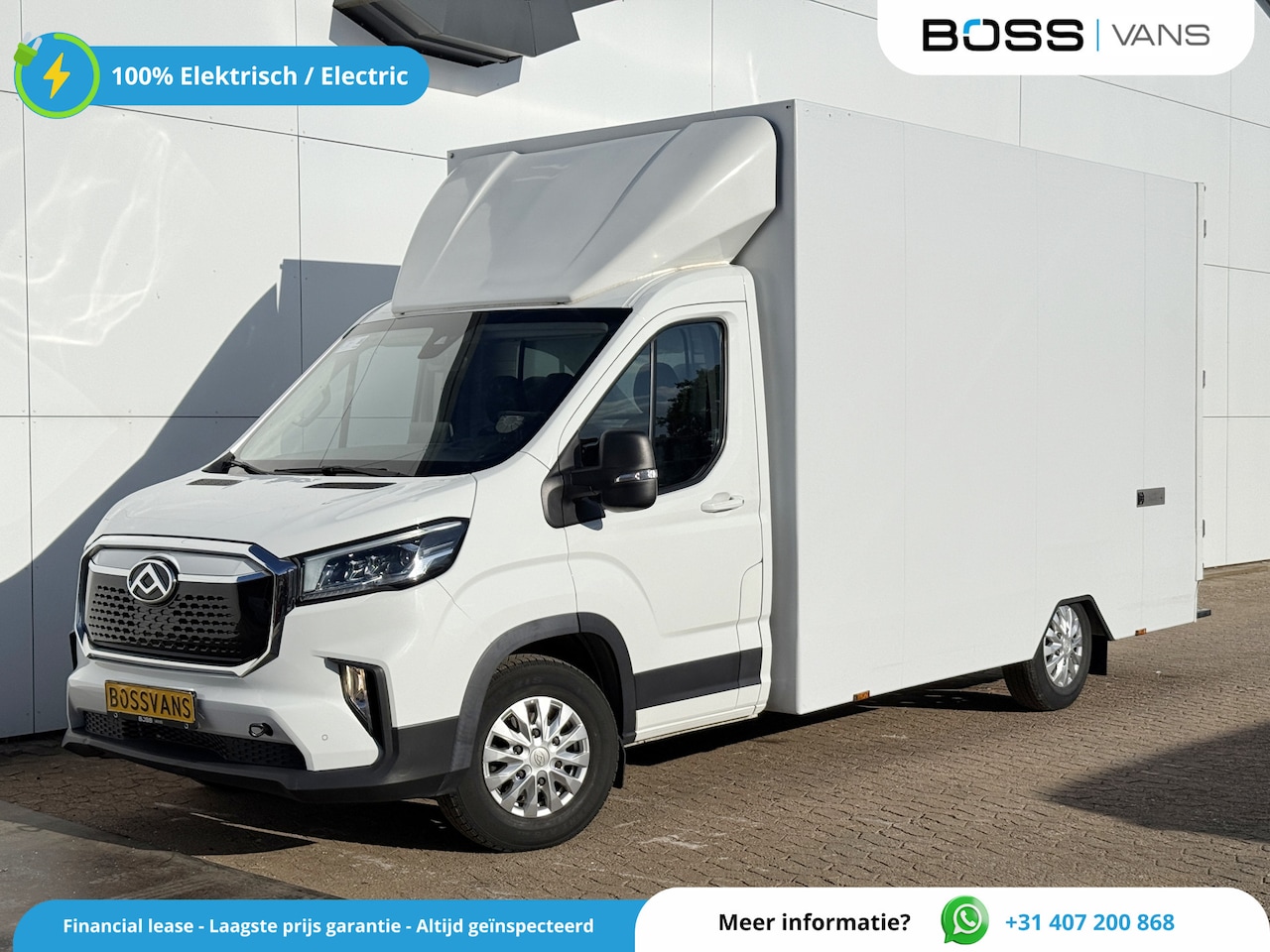 Maxus eDeliver 9 - 65 kWh Elektrisch L4 172km WLTP Bakwagen LED Airco Adaptieve Cruise Camera Carplay Parkeer - AutoWereld.nl