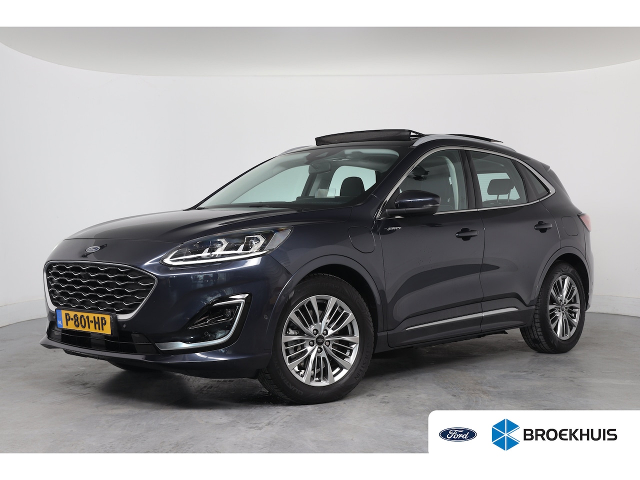 Ford Kuga - 2.5 PHEV Vignale | Dealer Onderhouden! | Trekhaak | Open Dak | 360 Camera | Leder | HUD | - AutoWereld.nl