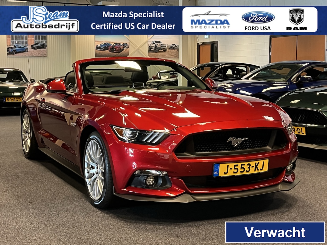 Ford Mustang Convertible - 5.0 V8 GT 422PK Automaat Custom Pack - AutoWereld.nl