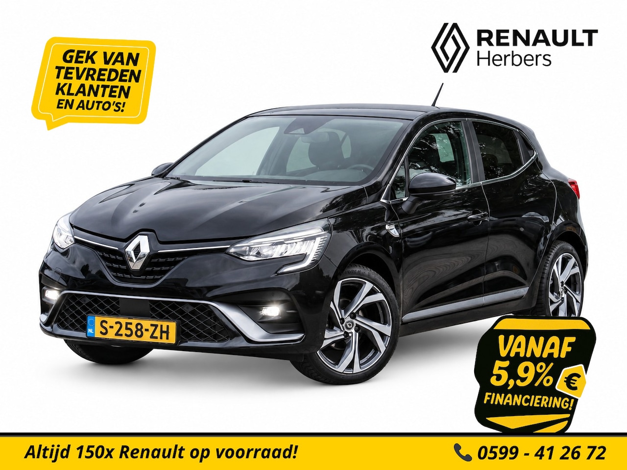 Renault Clio - 1.0 TCe R.S. Line CRUISE / CAMERA / ALL SEASON / NETTE AUTO - AutoWereld.nl