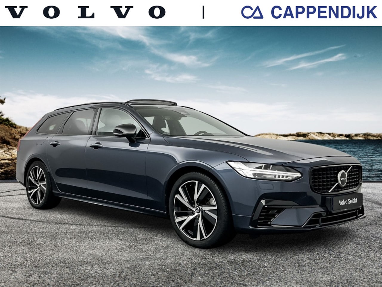 Volvo V90 - T6 340PK Recharge R-Design| Panodak| Adap.Cruise| Camera| H&K So - AutoWereld.nl