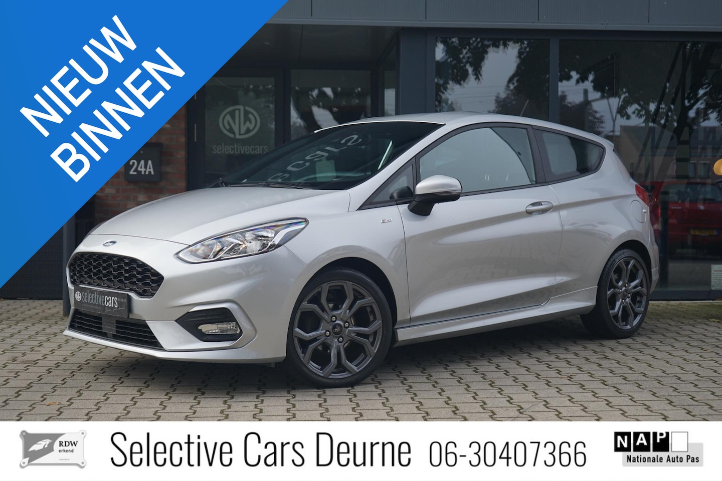 Ford Fiesta - 1.0 EcoBoost Active Cruise, ST-Line, Apple Carplay, Airco - AutoWereld.nl