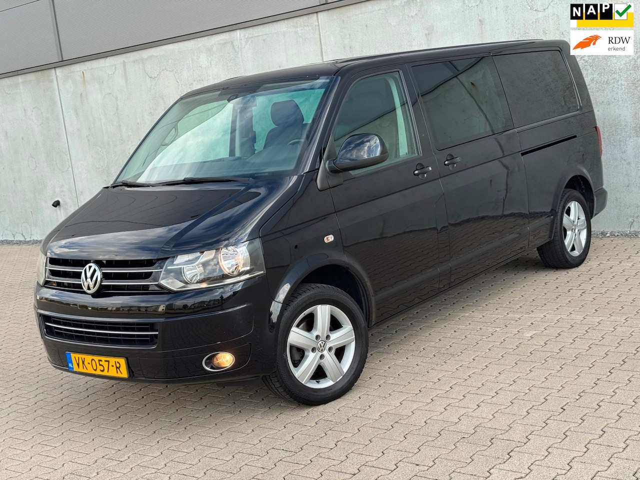 Volkswagen Transporter - 2.0 TDI L2|MARGE|140pk|Leder|2X Schuif|Airco|17''|Stoelverw|Highline - AutoWereld.nl