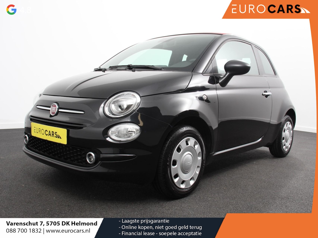 Fiat 500 C - 1.0 Cabrio Bella Vita Airco Cruise control Parkeersensor achter Radio - AutoWereld.nl