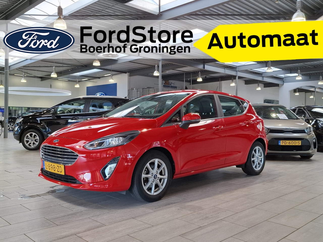 Ford Fiesta - EcoBoost Hybrid 125pk Titanium Automaat | LED | Cruise | Clima | Apple carplay & Android a - AutoWereld.nl