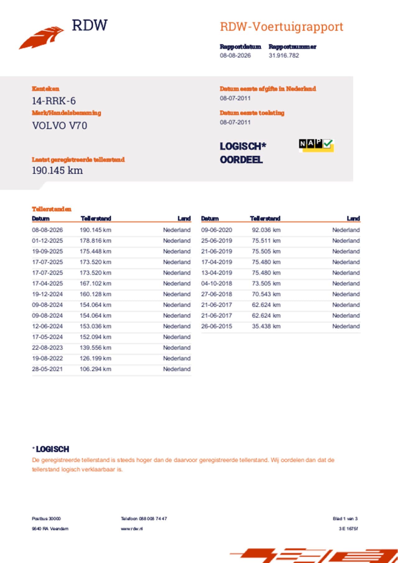 Volvo V70 - T4 (180pk) Ltd Ed. Aut., S.dak, Leder, Xenon, Park Assist, Thaak, Winterwln, Compl O.houds - AutoWereld.nl