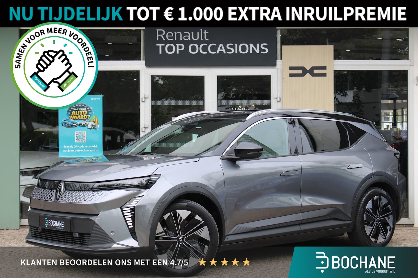 Renault Scenic E-Tech - EV87 long range techno | Panoramadak | Dodehoekdetectie | Stuurverwarming - AutoWereld.nl