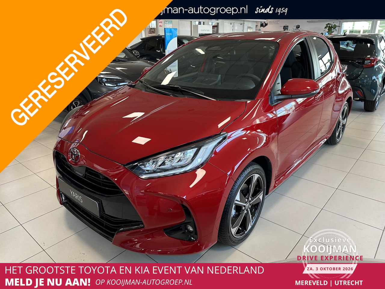 Toyota Yaris - 1.5 Hybrid 130 Executive Direct leverbaar! Parkeersensoren voor+achter | Half lederen bekl - AutoWereld.nl