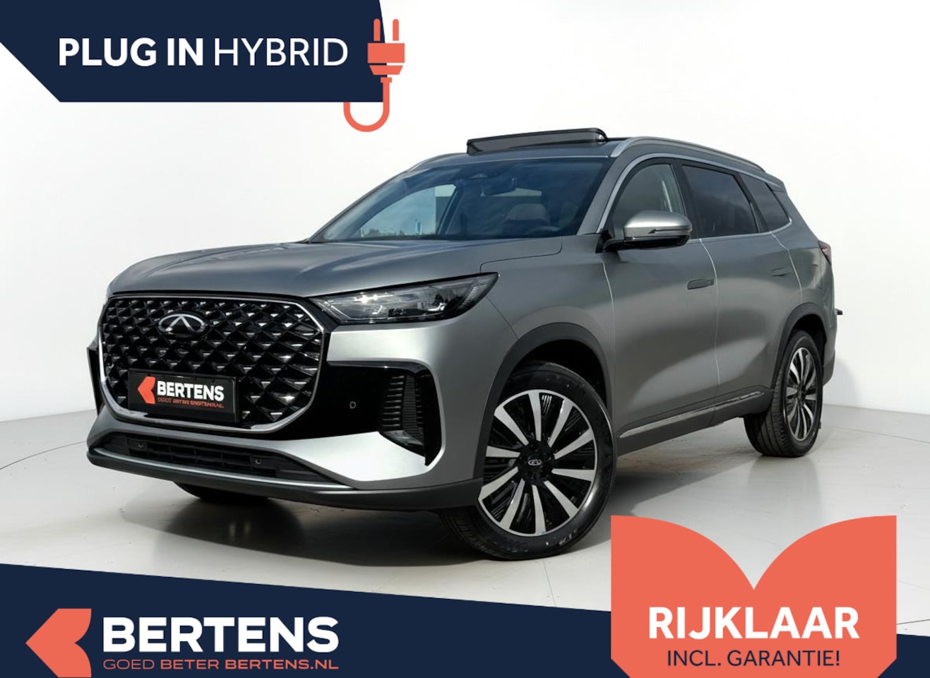 Chery Tiggo 8 - 1.5TGDI PHEV UNIQUE | Demo | 90 km elektrisch | Snelladen | 7 jaar garantie - AutoWereld.nl