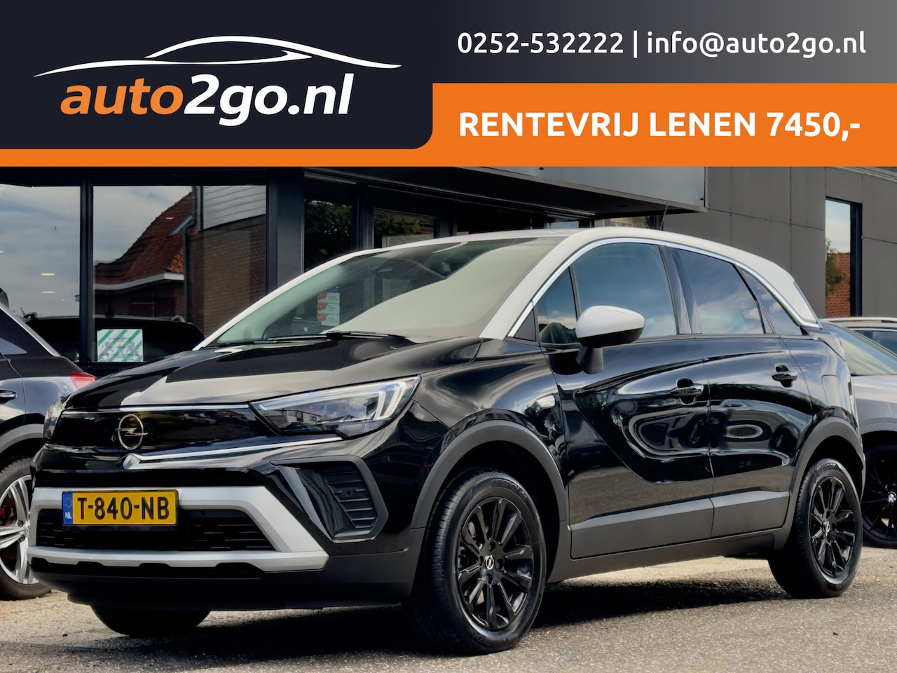 Opel Crossland - 1.2 TURBO AUT6 ELEGANCE LEDER NAVI CAMERA APPLE=CARPLAY LED LMV PDC - AutoWereld.nl