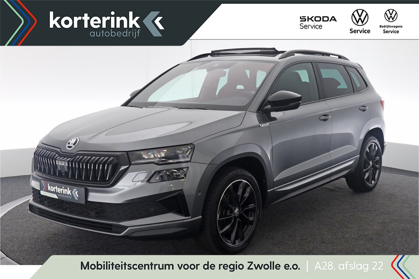 Skoda Karoq - 1.5 TSI ACT Sportline Business Pano, 360 Graden Camera, ACC, Winterpakket, Navi - AutoWereld.nl