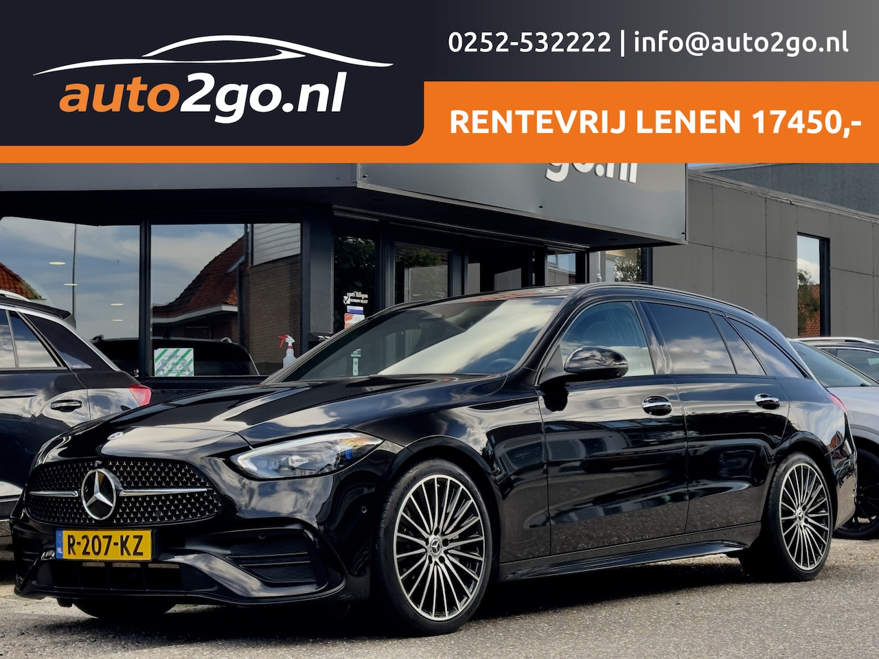 Mercedes-Benz C-klasse Estate - 200 AUT9 AMG-LINE PANODAK LEDER NAVI CAMERA DIGI-DASH APPLE-CARPLAY LED LMV PDC - AutoWereld.nl